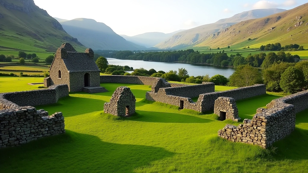 Historic monastic ruins in Fore Valley