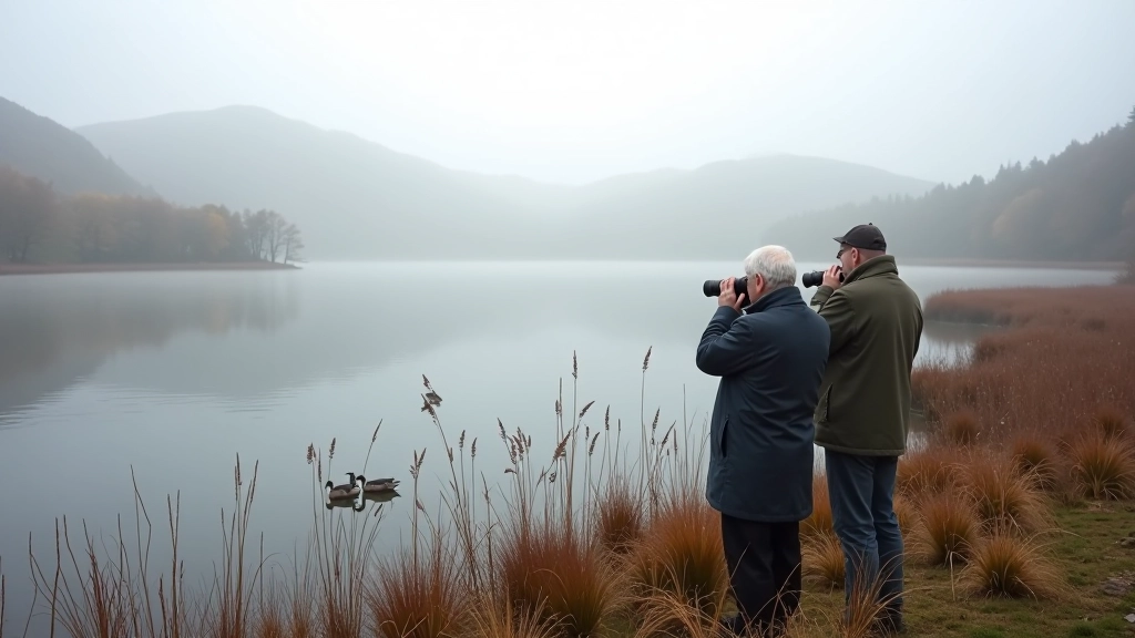 Birdwatching and wildlife observation in wetlands